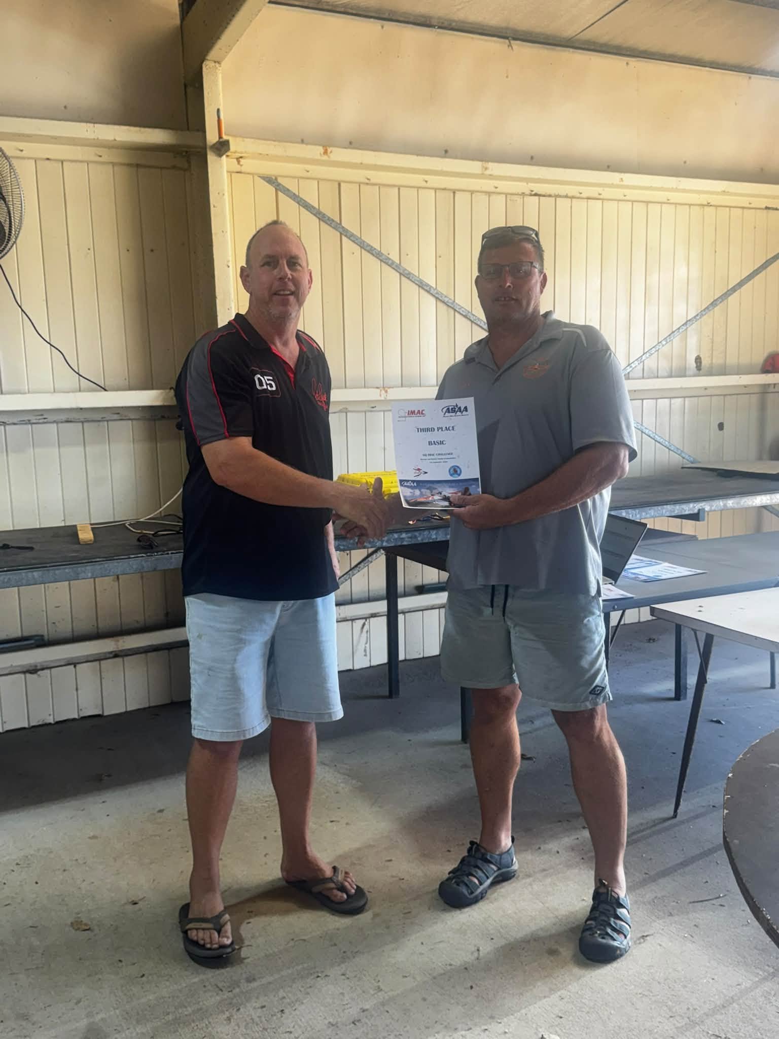 Basic Third Place Certificate Presentation to Jaques