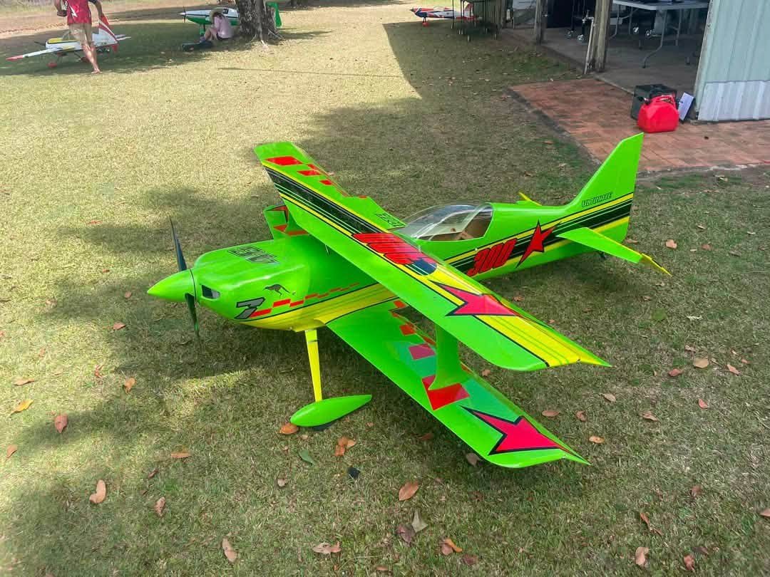 Bright Green Ultimate Biplane